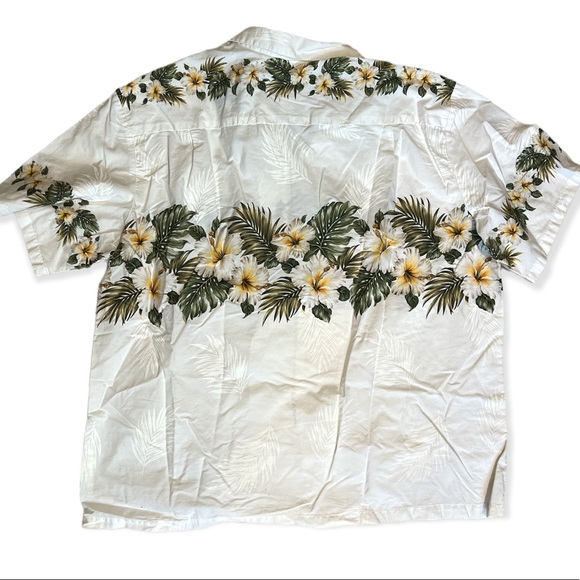 Mens Hawaiian Button Down Cotton Shirt - Picture 3 of 4